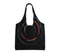WBQLSL Mysterious Cosmic Black Holes Printed - Borsa a tracolla casual da donna in tela con design a doppio uso,
