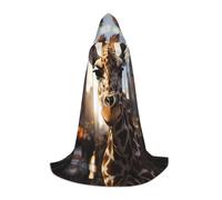 WBQLSL New York Giraffe Street Patterned L Wizard Cape, adatto per adulti e ragazzi Cosplay, gamma completa S, M, L