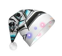 WBQLSL Octagon BuildingChristmas cappello con luci a LED, perfetto per feste in costume, spettacoli teatrali ed eventi scolastici.