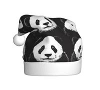 WBQLSL Panda Pareto Chart I cappelli stampati festivi e i cappelli di Natale per adulti sono perfetti per feste di Natale invernali e da indossare tutti i giorni