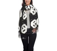 WBQLSL Panda Pareto Chart Sciarpa lunga con nappe in peluche scialle da donna perfetto per abiti autunnali e invernali regali per le vacanze