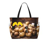 WBQLSL patate Pattern spiaggia borsa da viaggio per palestra/piscina/supermercato shopping/breve viaggio