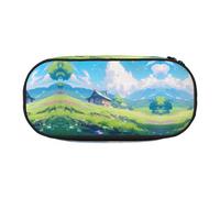 WBQLSL Peak Building - Astuccio con stampa multistrato, adatto per riporre articoli di cancelleria da ufficio, Nero , Taglia unica, Beauty Case