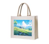 WBQLSL Peak Building, borsa in tela stampata | Borsa portaoggetti leggera perfetta per spiaggia, picnic e shopping quotidiano