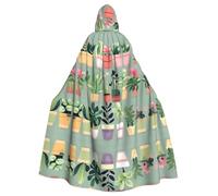 WBQLSL Pianta bonsai Mantello con cappuccio per Halloween, perfetto per Halloween, feste in costume e cosplay.