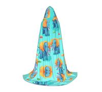 WBQLSL Piccolo elefante con grandi orecchie modellato S Wizard Cape, adatto per adulti e ragazzi Cosplay, gamma completa S, M, L
