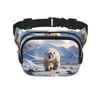 WBQLSL Polar Bear - Marsupio elegante, leggero, da viaggio, impermeabile, resistente all'usura