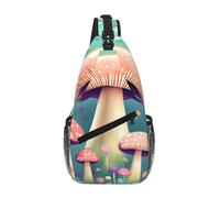 WBQLSL Pretty Little funghi, borsa a tracolla per esterni, leggera, da viaggio, perfetta per spostamenti quotidiani e ciclismo
