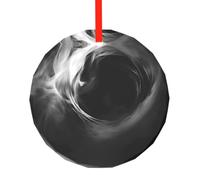 WBQLSL Questo ciondolo rotondo in vetro con stampa astratta a vortice da sogno è perfetto per Natale, Halloween e altre decorazioni natalizie.