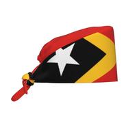 WBQLSL Repubblica democratica di Timor Est, cappello da lavoro traspirante, con stampa traspirante, design a fascia che assorbe il sudore, adatto per uomini e donne, nero, taglia unica