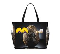 WBQLSL sacchetto di viaggio della spiaggia del modello dell'uovo di dinosauro per la palestra/piscina/supermercato shopping/breve viaggio