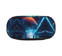 WBQLSL Science Fiction Future - Astuccio per matite di grande capacità, divisorio multistrato per cancelleria, unisex