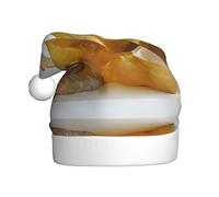 WBQLSL Scultura di cristallo stampato cappello di Babbo Natale, decorazione atmosfera festa di Natale, festa di Capodanno prop interattivo