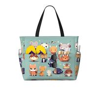 WBQLSL Simpatico piccolo animale modello spiaggia borsa da viaggio per palestra/piscina/supermercato shopping/breve viaggio