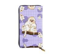 WBQLSL Simpatico portafoglio in pelle con cerniera a forma di scimmia dorata, 19 x 10,4 cm, con scomparti multipli e grande capacità, un buon regalo per gli amici