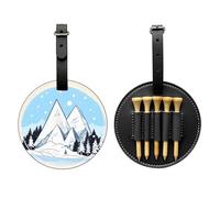 WBQLSL Snow-Capped Mountains - Borsa per tee da golf, design leggero per riporre rapidamente il tee