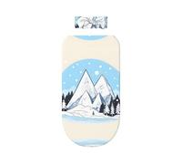 WBQLSL Snow-capped Mountains, set di coperte per neonati, sacco a pelo traspirante, morbido e delicato sulla pelle