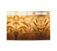 WBQLSL Spighe di grano Stampato Party Banner 119,4 x 180,3 cm per compleanno/Natale/Laurea/Anniversario