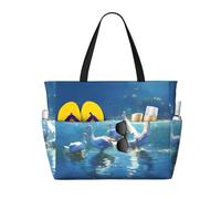 WBQLSL stormo di oche modello borsa da viaggio spiaggia per palestra/piscina/supermercato shopping/breve viaggio