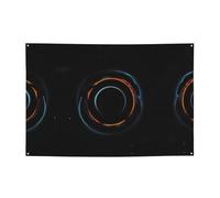 WBQLSL Striscione per feste misterioso cosmico con buchi neri, 119,4 x 180,3 cm, per compleanno, Natale, laurea, anniversario