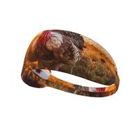 WBQLSL Tacchino dalla testa rossa Fascia per il sudore sportiva, traspirante, corsa, ciclismo, yoga, fitness, sport