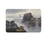 WBQLSL Tappetino protettivo assorbente multiuso, dimensioni 40,6 x 61 cm, lavabile con nebbia Edimburgo, zerbino d'ingresso, tappetino di benvenuto per bagno e casa