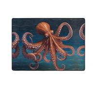 WBQLSL Tappeto morbido e soffice con stampa gigante del mare profondo, 203,2 x 147,3 cm, adatto per soggiorno, ufficio, balcone, comodino, tavolino da caffè