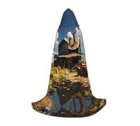 WBQLSL Texas Farm Tractor - Mantello da mago con motivo di trattore agricolo, adatto per cosplay di adulti e ragazzi, taglia S, M, L