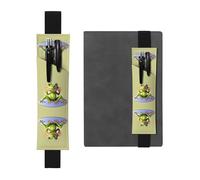 WBQLSL The Funny Frog Doing Yoga Pattern Elastic Band Pen Bag adatto per regali di compleanno delle ragazze, festa dell'insegnante, stagione di laurea, scatola regalo di cancelleria intima