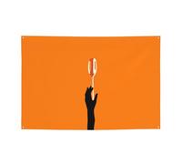 WBQLSL Un cucchiaio d'argento Banner stampato, perfetto per compleanni, riunioni, lauree e celebrazioni di anniversario.