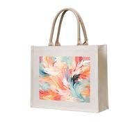 WBQLSL Una borsa tote in tela stampata simile alla piuma La borsa da spiaggia può essere utilizzata per riporre oggetti, picnic, spiaggia, piscina e altre scene.