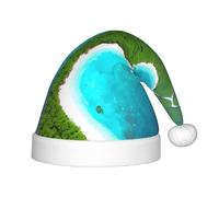 WBQLSL Un'isola nell'oceano Vacanza dei bambini cappelli di Natale, eventi di Natale scena scena festa festa di Capodanno moda cappelli per bambini