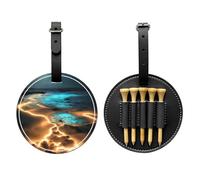 WBQLSL View Under The Moon - Borsa portaoggetti per tee da golf, design leggero per riporre rapidamente il tee