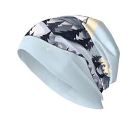 WBQLSL White Snowy Mountains Printing Warm Knit Hat: facilmente abbinato per casa, uso quotidiano, viaggi e sci