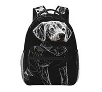 WBQLSL Zaino casual con disegno astratto di cane, zaino per computer portatile per viaggi, escursionismo, campeggio, palestra
