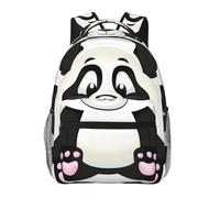 WBQLSL Zaino casual con panda carino, zaino per computer portatile, per viaggi, escursionismo, campeggio, palestra
