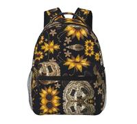 WBQLSL Zaino casual con panda e girasole, zaino per computer portatile, per viaggi, escursionismo, campeggio, palestra