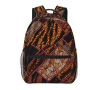 WBQLSL Zaino casual in stile africano patchwork, zaino per computer portatile, per viaggi, escursioni, campeggio, palestra