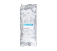WBTAJZHY 100 Pezzi di Etichette in plastica, marcatori for Cavi a Maglie, Fascette autobloccanti, for Colorate, in Nylon for Alimentazione, Sala Computer(White)
