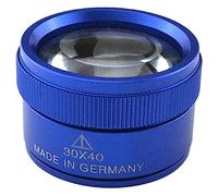 WBTAJZHY Lente d'Ingrandimento for gioiellieri, monocolo, Occhiali con Lenti 30x, Lente for, Tascabile, for ispezione di Gioielli, Saldatura(Blue)