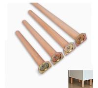 WBTAJZHY Piedini for mobili, Set di 4 Gambe in Legno for, in for tavoli, sedie, Letti, da Cucina, divani, cassettiere, tavolini caffè, Porta TV, Colore Naturale(Vertically,50cm)