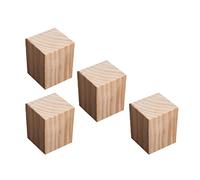 WBTAJZHY Rialzi for mobili in Legno 10x10 cm, Piedini for, Gambe, Dispositivo di Sollevamento for Letti ad Alta Resistenza(3cm)