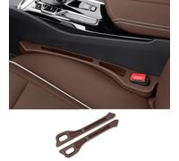 WBWBB 2 Pezzi Separa Fessure Sedili Auto per City 2008-2014, Striscia Riempitiva per Evitare Caduta Oggetti Accessori Interni Pratici,Brown