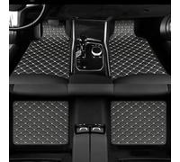 WBWBB 4 Pezzi Set Tappetini Auto per Ford Bronco Long Wheelbase 2022-2025, Impermeabile Antiscivolo Auto Tappetino Set Anteriore E Posteriore Accessori Interni,Black-White