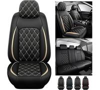 WBWBB Auto Set Coprisedili per VW Amarok 2022-2024, Completo Impermeabile Set Fodere Anteriori e Posteriori Macchina Accessori Interni,B(Gold)