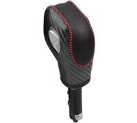 WBWBB Copri Pomello Cambio Auto per Ford EcoSport 2018-2021, Pomello del Cambio Automatic Auto Pomello della Leva Cambio Antiscivolo Dell'Auto,A-Red