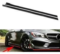 WBWBB Minigonne Laterali Auto per Mercedes Benz CLA GLA A B Class W117 C117 W176 A45 CLS SLS, Estensione Laterale Diffusore Separatore Laterale Kit Alettoni AntiGraffio Pedane,Carbon Fiber Look