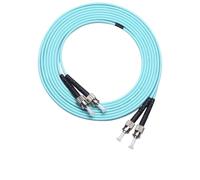 WBZARCPNG Collegamento patch in fibra multimodale duplex ST-ST OM3/OM4 ｜ Lunghezze da 1 a 100 m disponibili(10m 5pcs OM4)