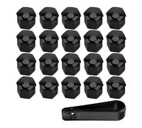 WBZHUSS 20 Pezzi Auto Ruota Copribulloni, per Peugeot 2008 2020 2021 2022 2023 Auto Copridadi Ruota Tappi Anti-Ruggine Protezione Pneumatico Decorazione Esterna,19MM-A