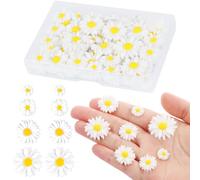 WBZOWRB 100 PCS Margherite Finte Per Decorazioni, Girasoli Finti, Mini Margherite Decorative, In Resina, Piccole Margherite, Ciondoli Decorativi Per Fai Da Te, Decorazioni Per La Casa(8/13/16/22/26Mm)
